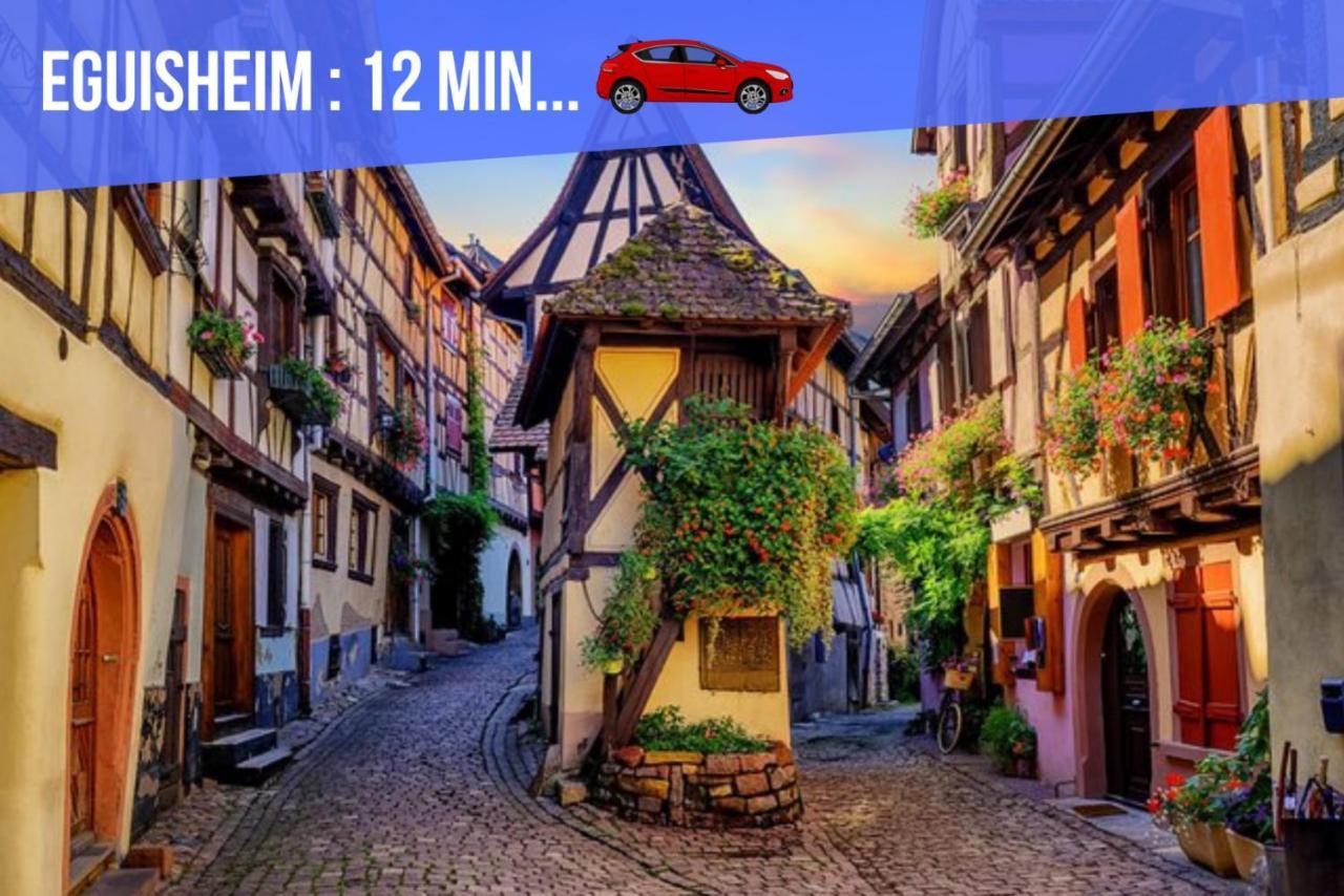 Le Red St Leon : Lit Queen Size * Wifi * Ideal Couple Colmar Exteriér fotografie